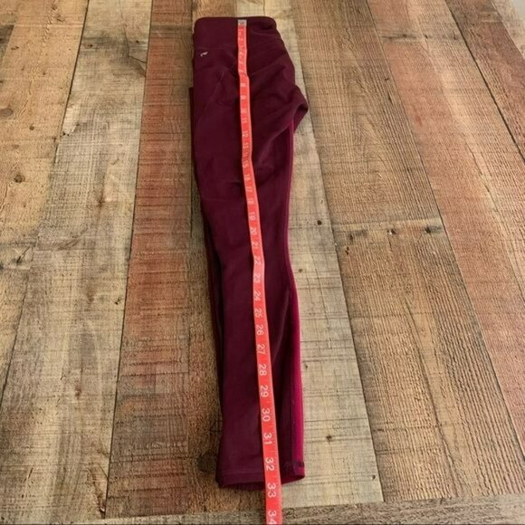 Fabletics mid-rise powerhold colorblock, burgundy - Picture 12 of 12